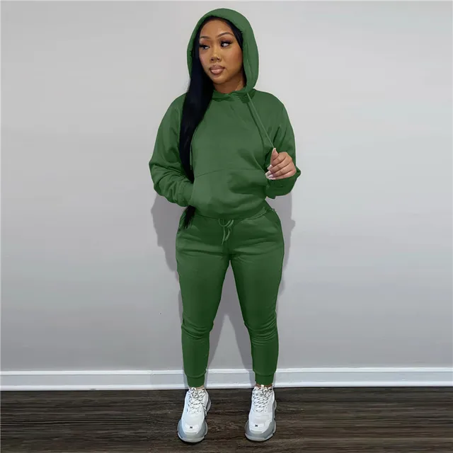 Thick Cotton Sweatsuits Women Matching 