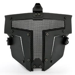 Paintball Full Face Mask Steel Mesh with Lens Protective Mask IRON WARRIOR MASK for Tactical Shooting Military Airsoft Wargame