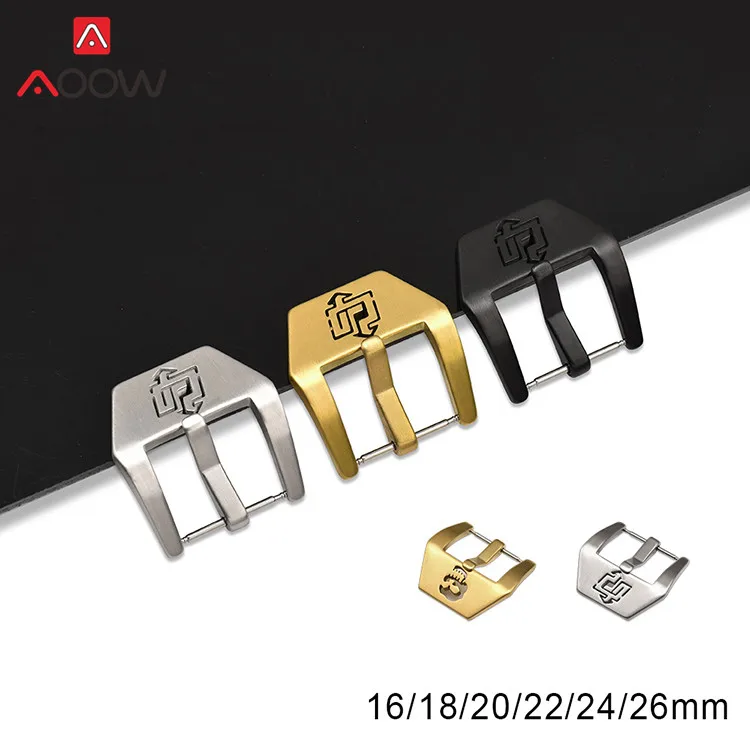 

304 Stainless Steel Watch Buckle 16mm 18mm 20mm 22mm 24mm 26mm Metal Clasp Pin Buckle Watch Accessories for Panerai