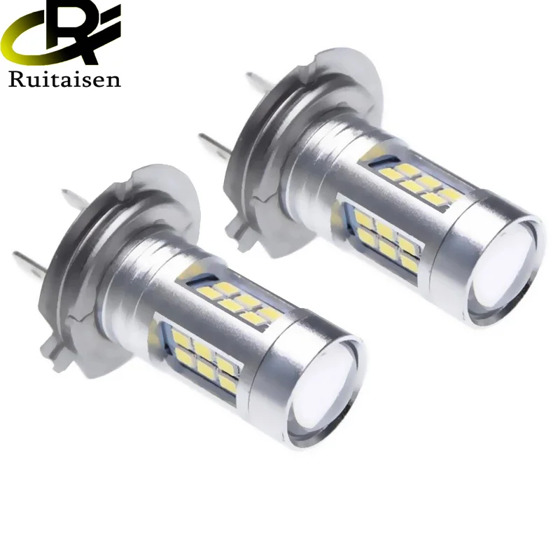 2 x H7 светодиодные лампы фары противотуманные для Kawasaki Ninja ZX6R ZX6RR 250R 650R KLR650 Z750 Z750S Z1000