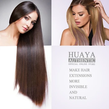 

HUAYA Long Straight Clip in one Piece Synthetic Hair Extension 5 Clips False Hair Brown Black Hair Pieces for Women