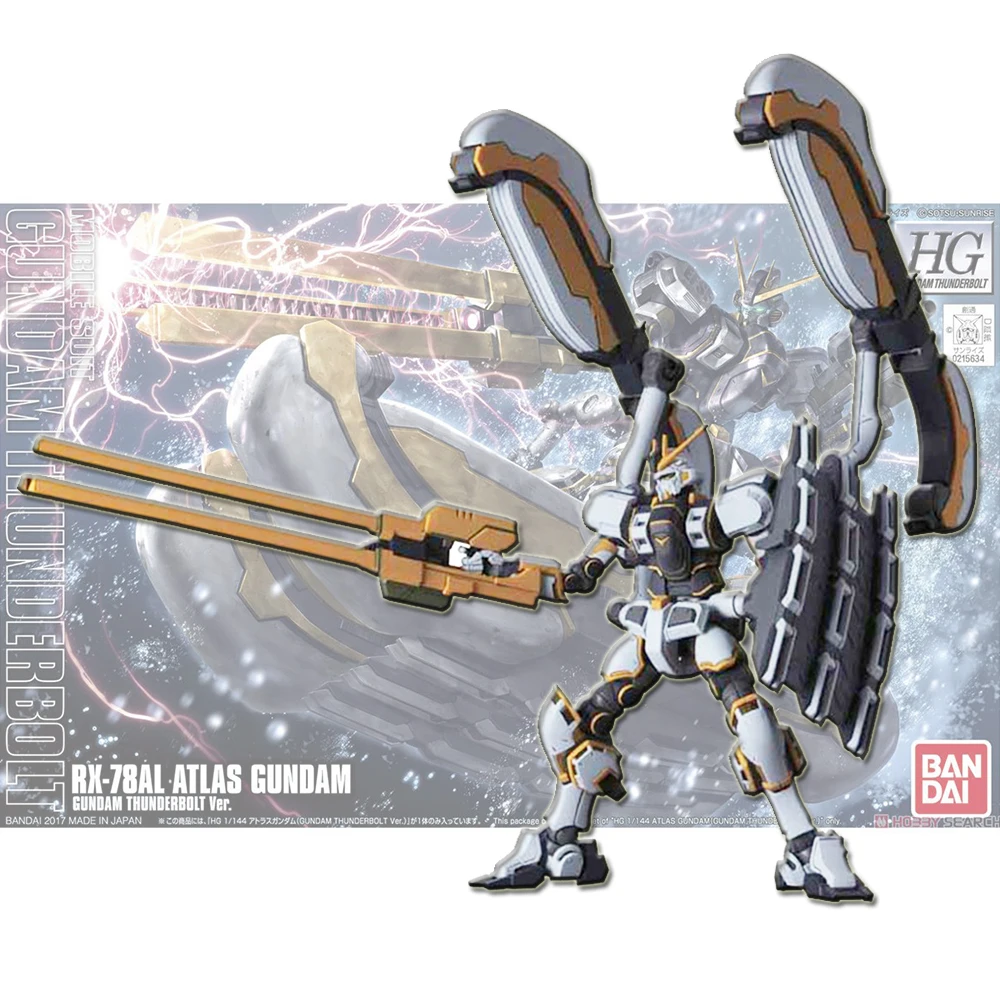 Оригинальный Bandai HG 1/144 Thunder Cosmos атлас Gundam сборка фигурка игрушки модель