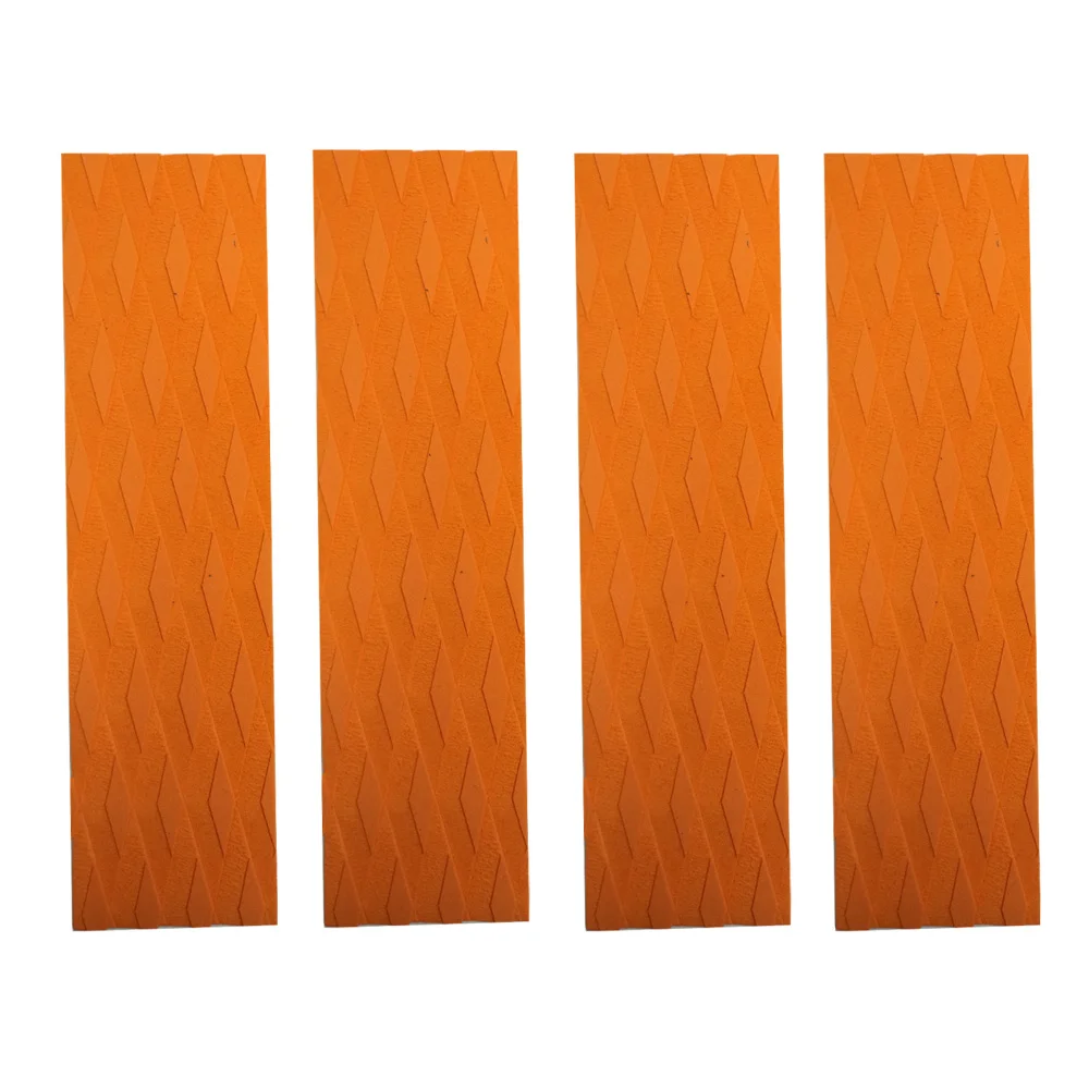 Orange 4PC 2 шт. 4 шт. для серфинговой доски скимборд Тяговый коврик для хвостовой прокладки весло для серфинга с веслом накладки - Цвет: Orange 4PC