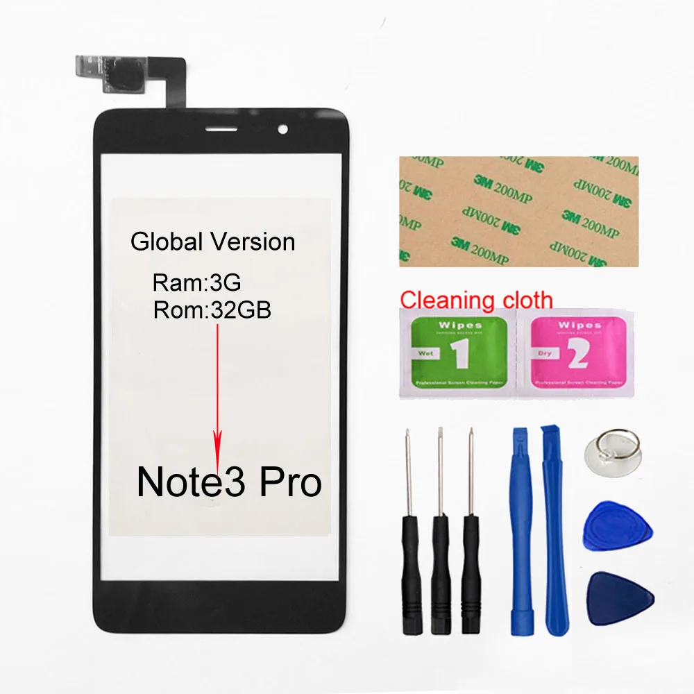 Для Redmi Note 3 5,5 ''сенсорный экран для Xiaomi Redmi Note 3 Pro сенсорный экран дигитайзер сенсор стеклянная панель Замена - Цвет: Note3 Pro Black Tool