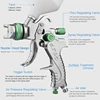 Профессиональный Краскораспылитель HVLP, набор гравитационных пневматических распылителей Краски 600 мл 1,4/1,7/2,0 мм, Наборы инструментов для ре... ► Фото 2/6