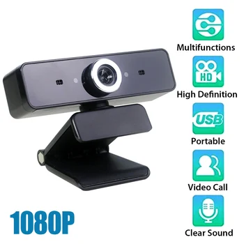 

GL68 HD Webcam Usb Camera Web Camera with HD Mic for Computer Desktop Laptop Online Course Studying Videoconferencing Webcam
