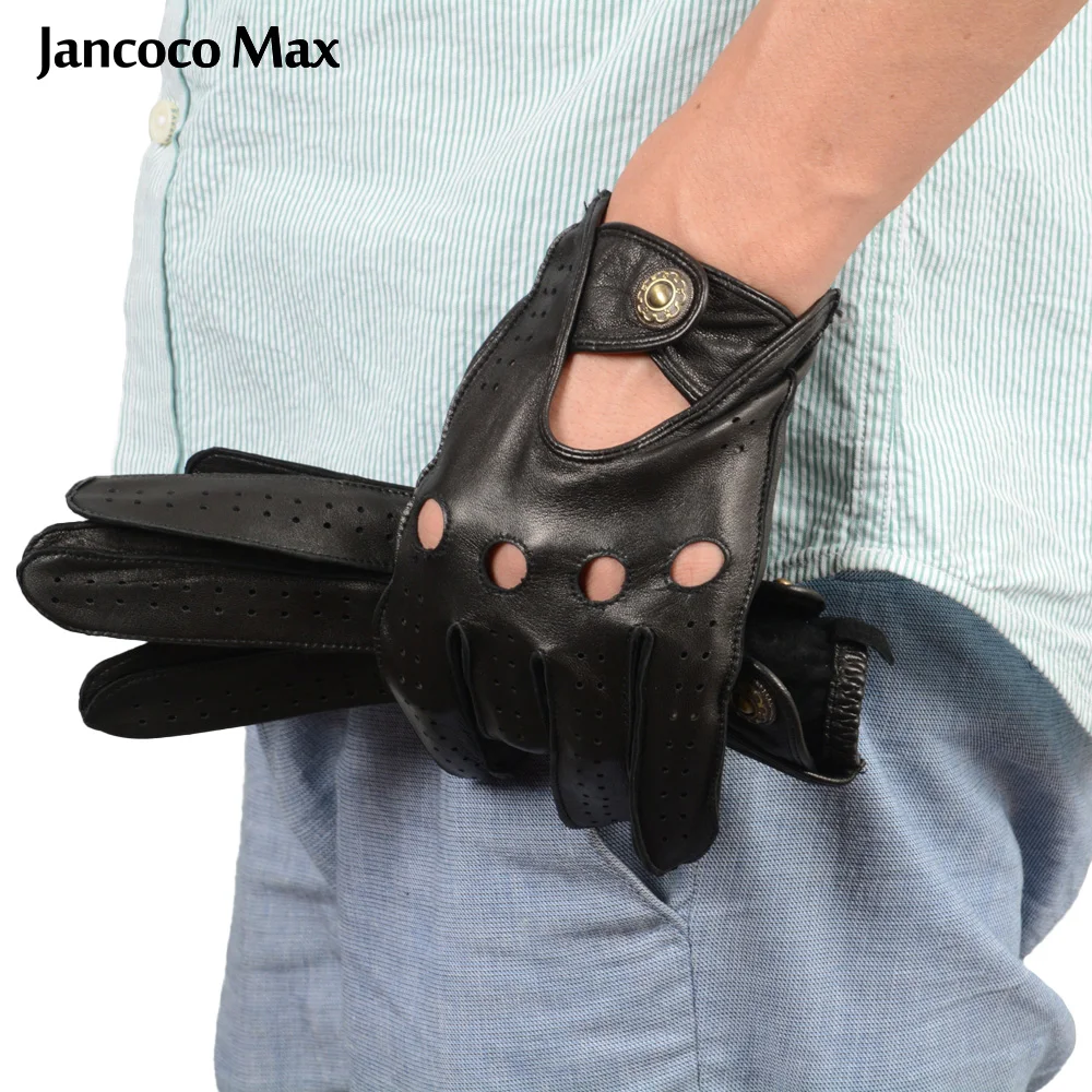 Jancoco Max Новые мужские Роскошные перчатки из натуральной оленьей кожи осень-зима