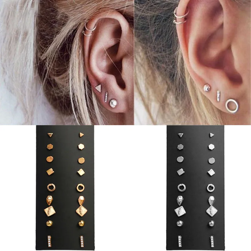 Small Stud Earrings square earrings Square studs Silver Square Earrings,Simple Geometric Earrings,Tiny Stud Earrings Minimalist earrings