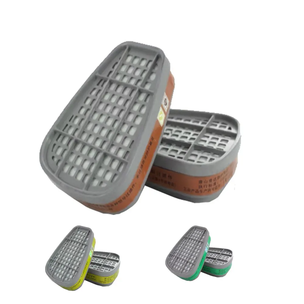 

2pcs/Set 6001 Replace Filtering Cartridge Filter Box For Chemical Respirator Gas Dust 6200/6800/7502 Mask Accessories