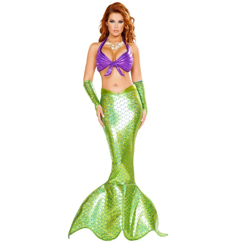 

M-XL Adult Mermaid Tail Costume Princess Cosplay Love Live Mermaid Costume Party Sexy Women Masquerade Fancy Skirt