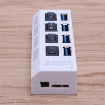 

USB HUB 3.0 Super Speed 5Gbps 7/4 Ports Splitter With On/Off Switch