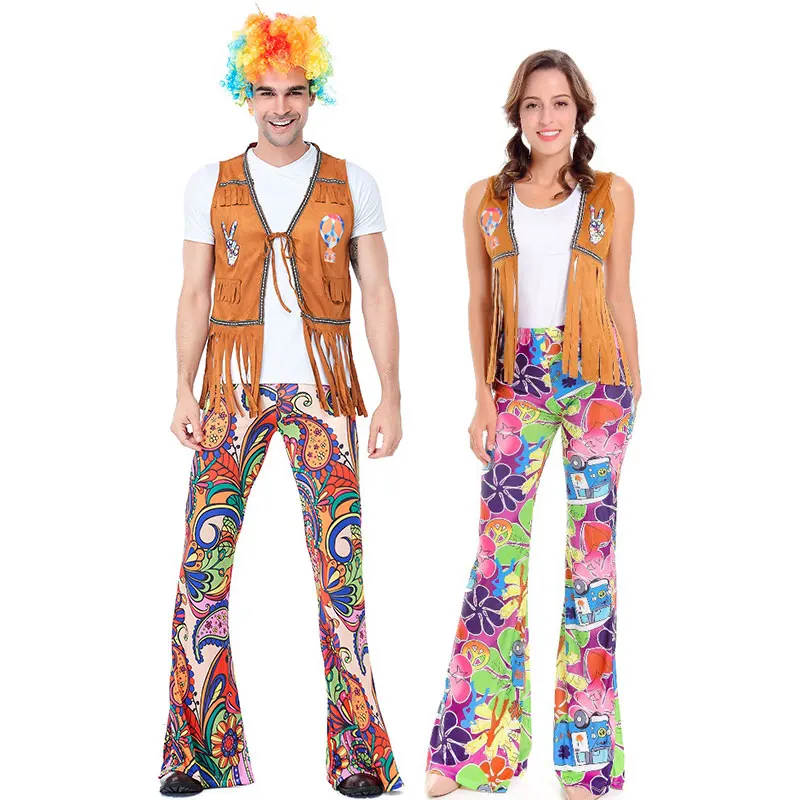 Womens Ladies Orange Tube Jumpsuit 1970S Fancy Dress Costume Groovy Outfit
