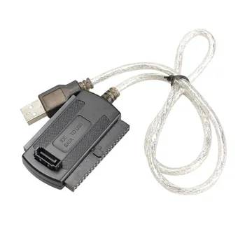 

USB 2.0 to IDE SATA 5.25 S-ATA 2.5/3.5 Inch Hard Disk Adapter Cable for PC Laptop KQS8