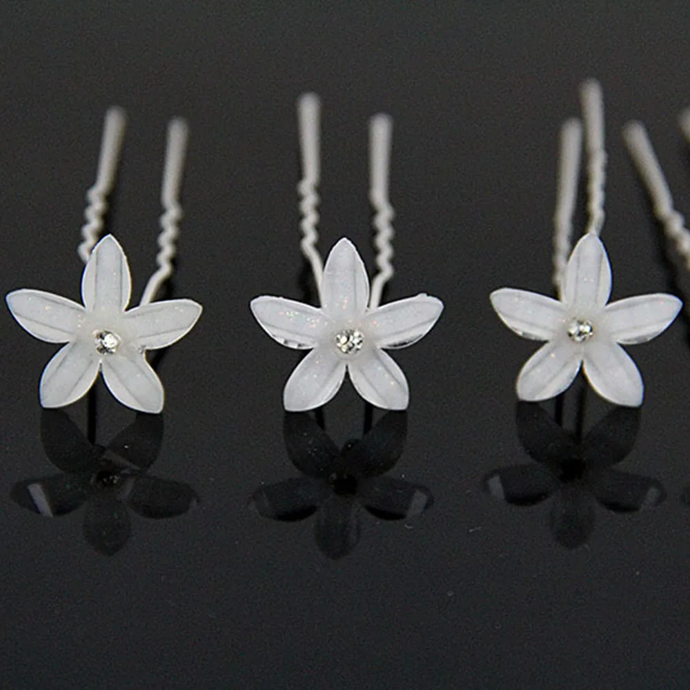 2019 New 10 20Pc Set Women Crystal Rhinestone Flower Hair Pins Clips Wedding Bridal Barrettes Hairpins 1 2019 New 10 20Pc Set Women Crystal Rhinestone Flower Hair Pins Clips Wedding Bridal Barrettes Hairpins 2