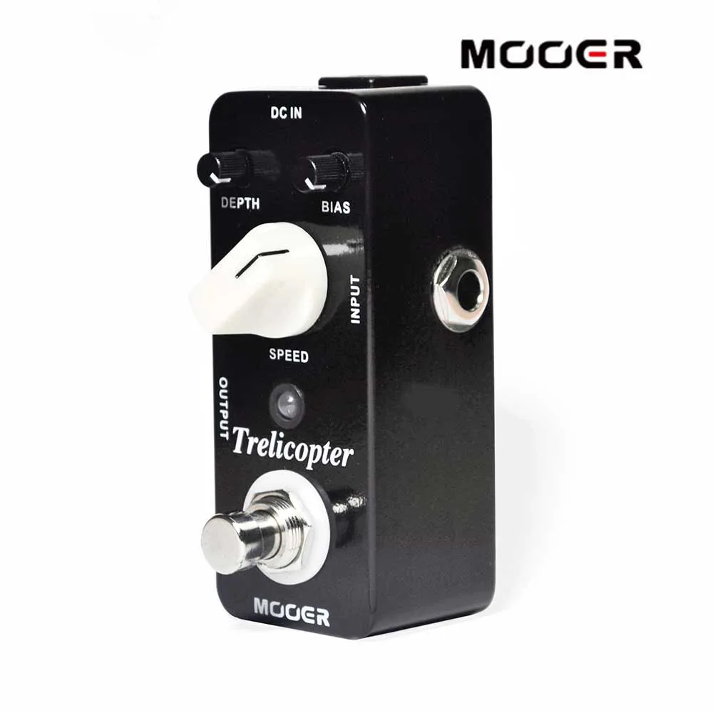 MOOER-Trelicopter-Tremolo-Guitar-Pedal-Classic-optical-Tremolo-Speeds-and-Depths-adjustable-Ture-Bypass-Free-Shipping