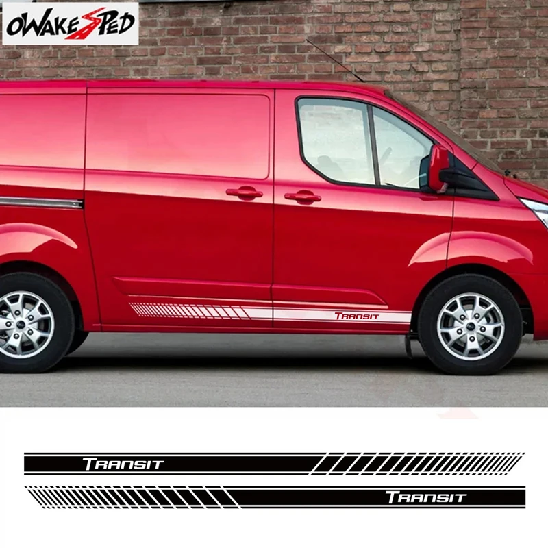 Виниловые наклейки для автомобилей Ford Transit SWB LWB MWB с рисунком боковыми гоночными