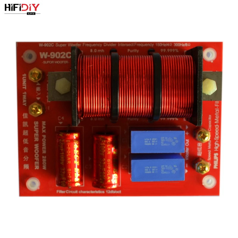 HIFIDIY LIVE W-902C 1 Way speaker Unit (сабвуфер) HiFi HOME bass Speaker s audio кроссовер с делителем частоты