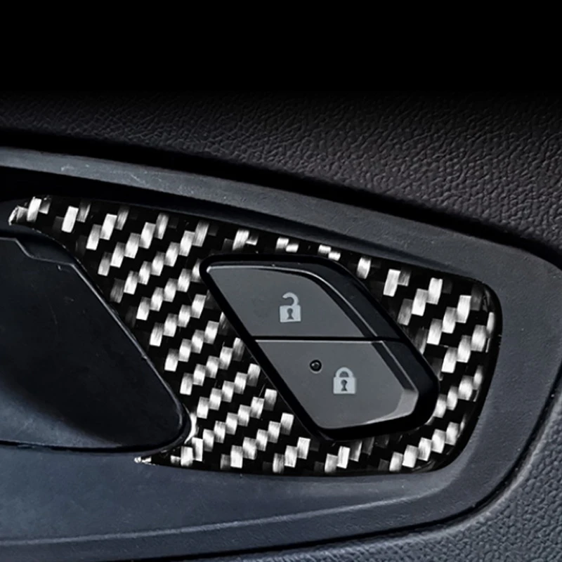 Pcmos Внутренняя Рамка переключения передач из настоящего углеродного волокна, Накладка для автомобильного интерьера, наклейка для Chevrolet Camaro-, аксессуары