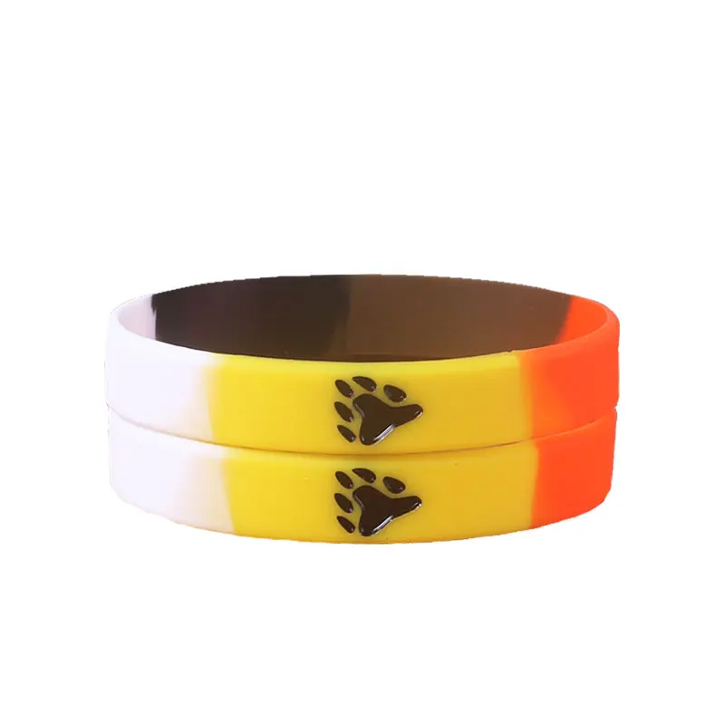 High Quality Bear Pride LGBT Silicone Bracelet Gay Lesbian Awareness Wristband Wolf paw Bracelets Give Away | Украшения и