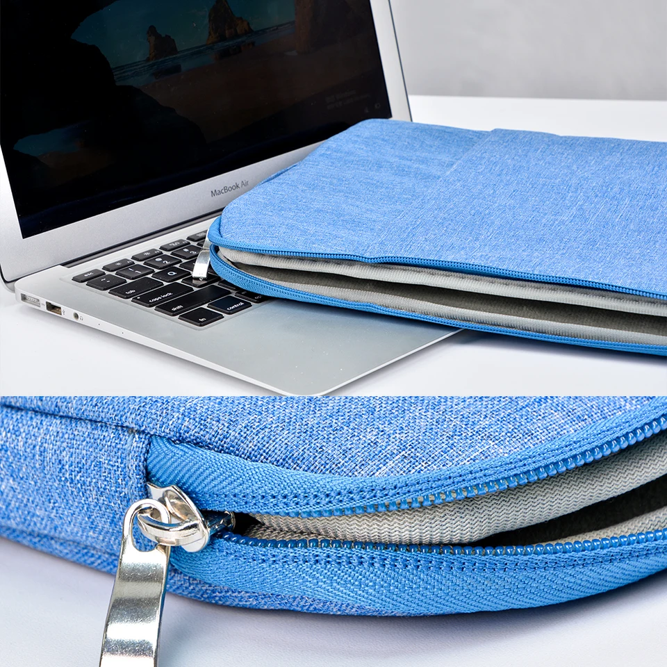 HoYiXi 13.3'' Laptop Custodia Sleeve Case Pelle Compatibile con MacBook Air M1 M2 2022-2018/MacBook Pro M2 2022-2016/Surface Pro 8/Surface Go 3 13-13.3'' Dell Lenovo HP ASUS Acer HUAWEI PC, Nero