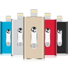 Горячее предложение! Распродажа! OTG USB флеш-накопитель для Apple iPhone iPad 16 ГБ 32 ГБ 64 ГБ USB карта памяти 3 в 1 OTG для Android PC Флешка 128 ГБ 256 ГБ