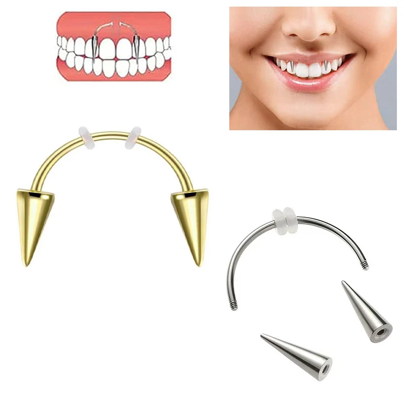 Vampire Smiley Piercing Jewelry Vampire Fangs Piercing Jewelry 316l