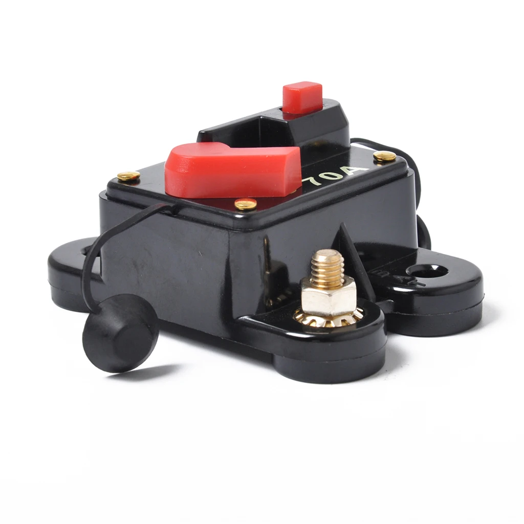 12V-24V DC 70A Car Audio Circuit Breaker Reset Fuse for System Protection