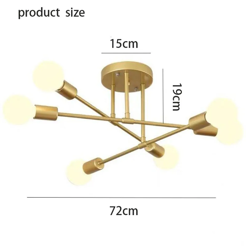 Moderno e Minimalista Lâmpada do Teto Sala de Estar Nordic Molecular Lâmpada Quarto Jantar Feijão Mágico 11 Luzes de teto