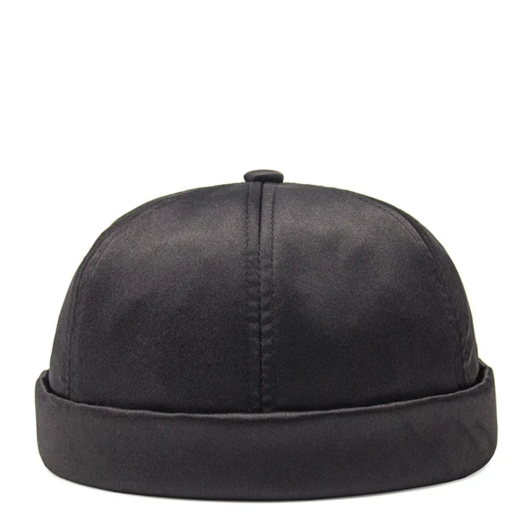 2018 новый стиль атласная Ретро di zhu mao Мужская и женская тренд моды Skullcap без краев Revers сплошной цвет шляпа оптовая продажа