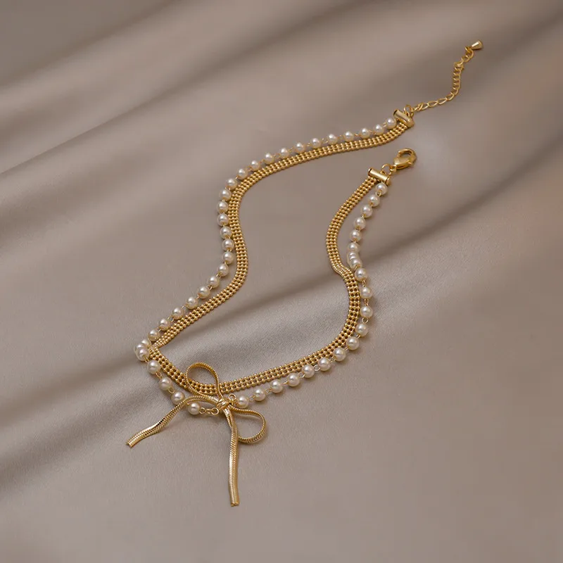 Shangzhihua Classic Metal Bow Pendant 
