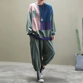 

2020 Spring Fashion Tracksuit Ladies Tops And Pants Womens Minimalist Two Pieces Sets Outfits Female Clothes Sweatsuit SA746S50