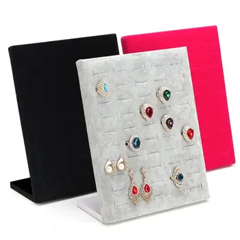 

50 Holes Velvet L Shape Rings Jewelry Holder Display Rack Storage Organizer/porta gioielli/jewelry display/jewelry organizer NEW