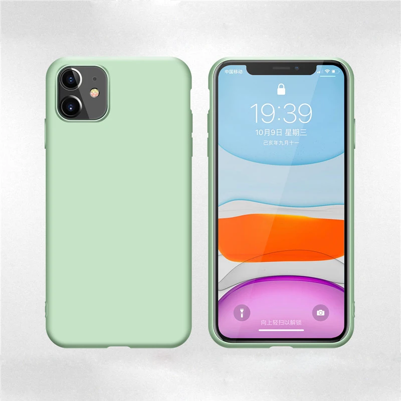 Green Роскошный силиконовый чехол для телефона для iPhone 6 6S 7 8 Plus чехол для iPhone X XS MAX XR без логотипа чехол s аксессуары HYP01 - Цвет: Green