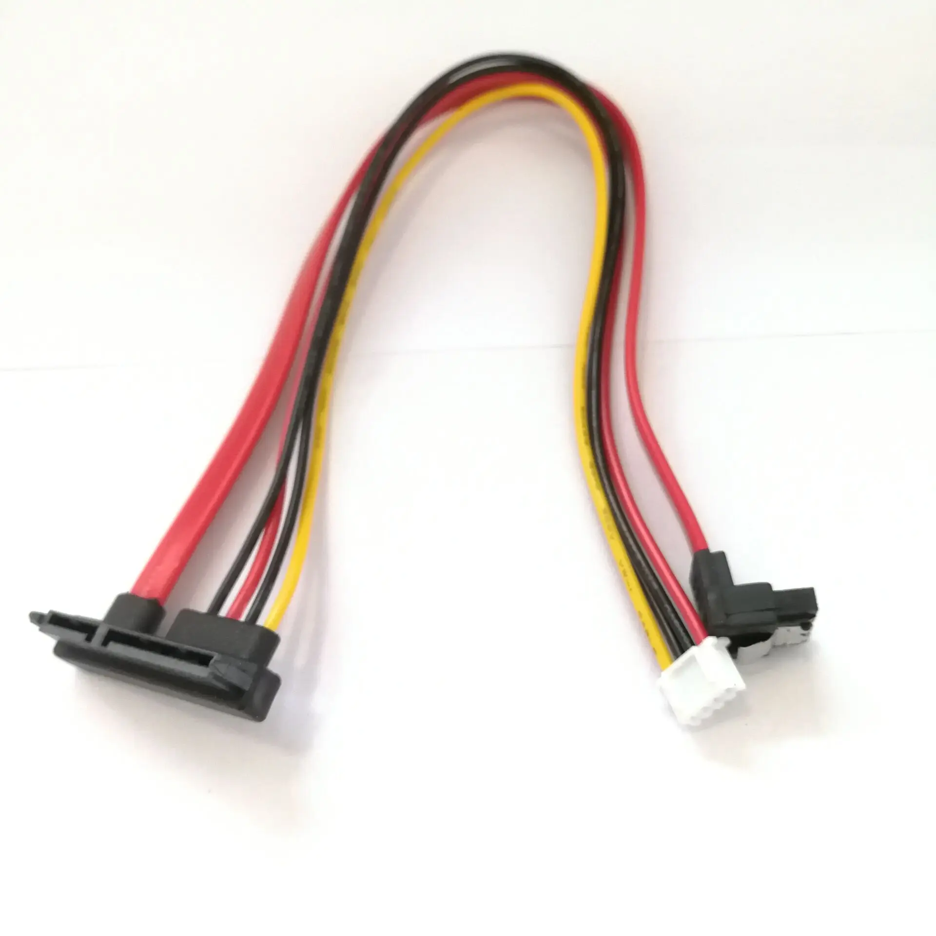 Высокоскоростной кабель питания 90 градусов 22P SATA 7 + 15P 22pin к SH 2 0 4Pin Power