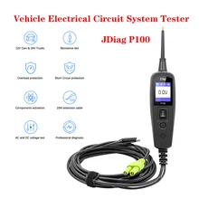 

Newest JDIAG P100 Power Probe Circuit Tester Electronic System Circuit Detector Diagnostics Tool Powerscan for Cars and Trucks