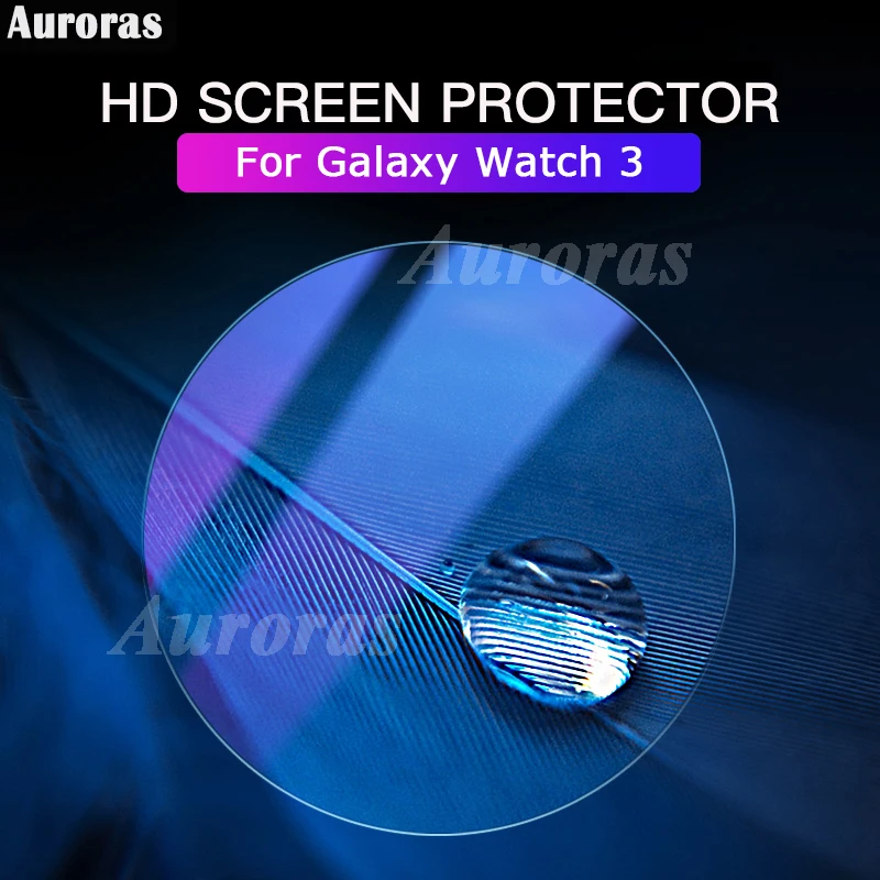 2 pcs For Samsung Galaxy Watch 3 Smart Screen Protector Film Tempered Glass Cover Case Watch3 | Мобильные телефоны и
