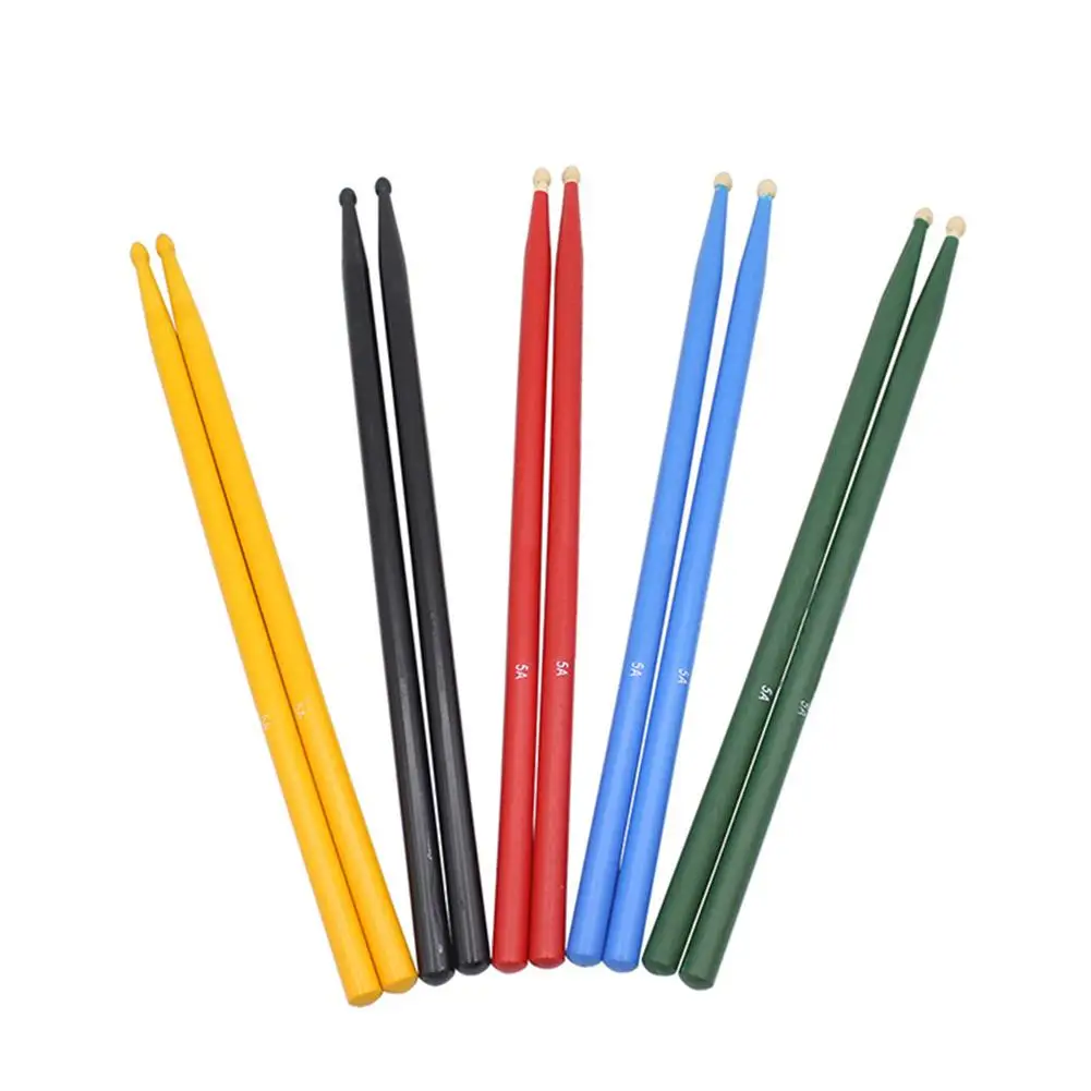 ProfessionalDrumSticks5AMapleWoodDrumsticksMultiColorsDrum