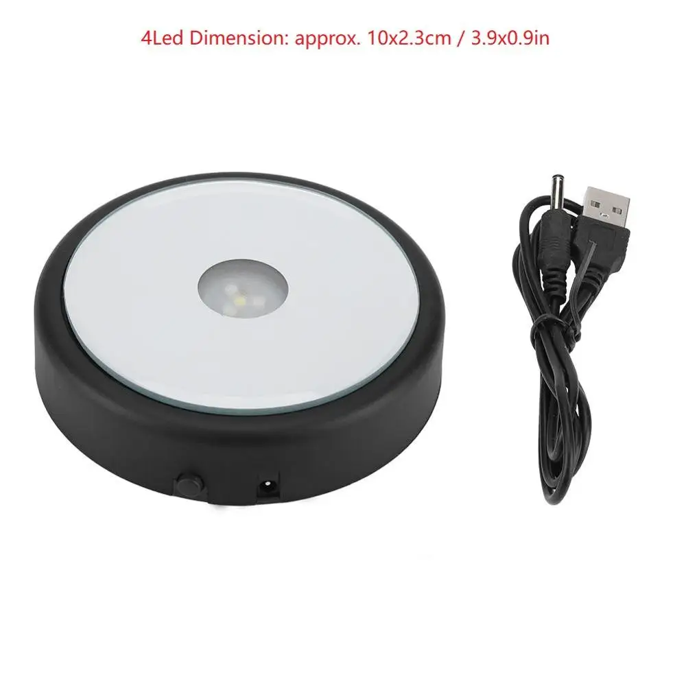 USB Charing 3D многоцветный 4 светодиодный светильник лампа подставка держатель для