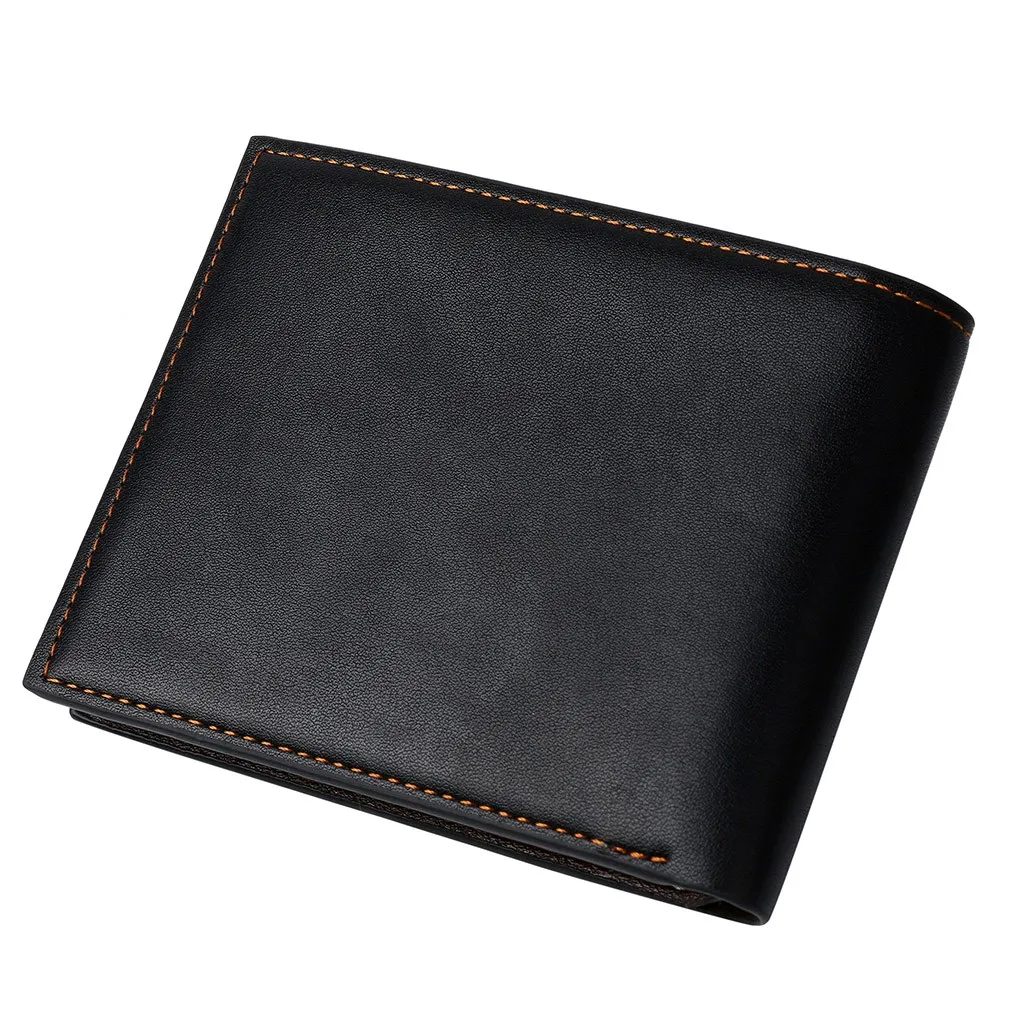 Maison Fabre wallet male Pu leather short wallet card holder Fashion Men's Solid Color Retro Vintage Style Card Bag Wallets