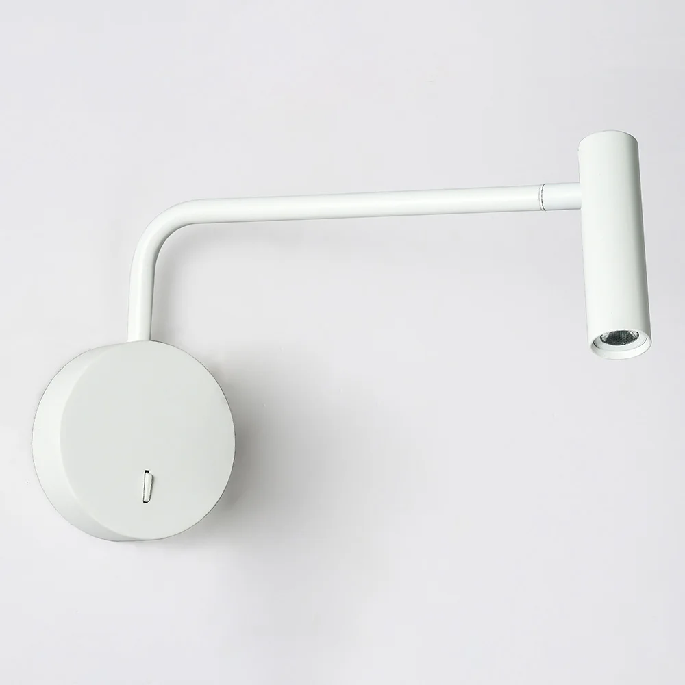 US $59.98 ZEROUNO LED Wall Sconces Cree LED Chip Adjustable Boat Switch Wall Mounted Desk Table Light Bed Reading Light 2700K Warm White