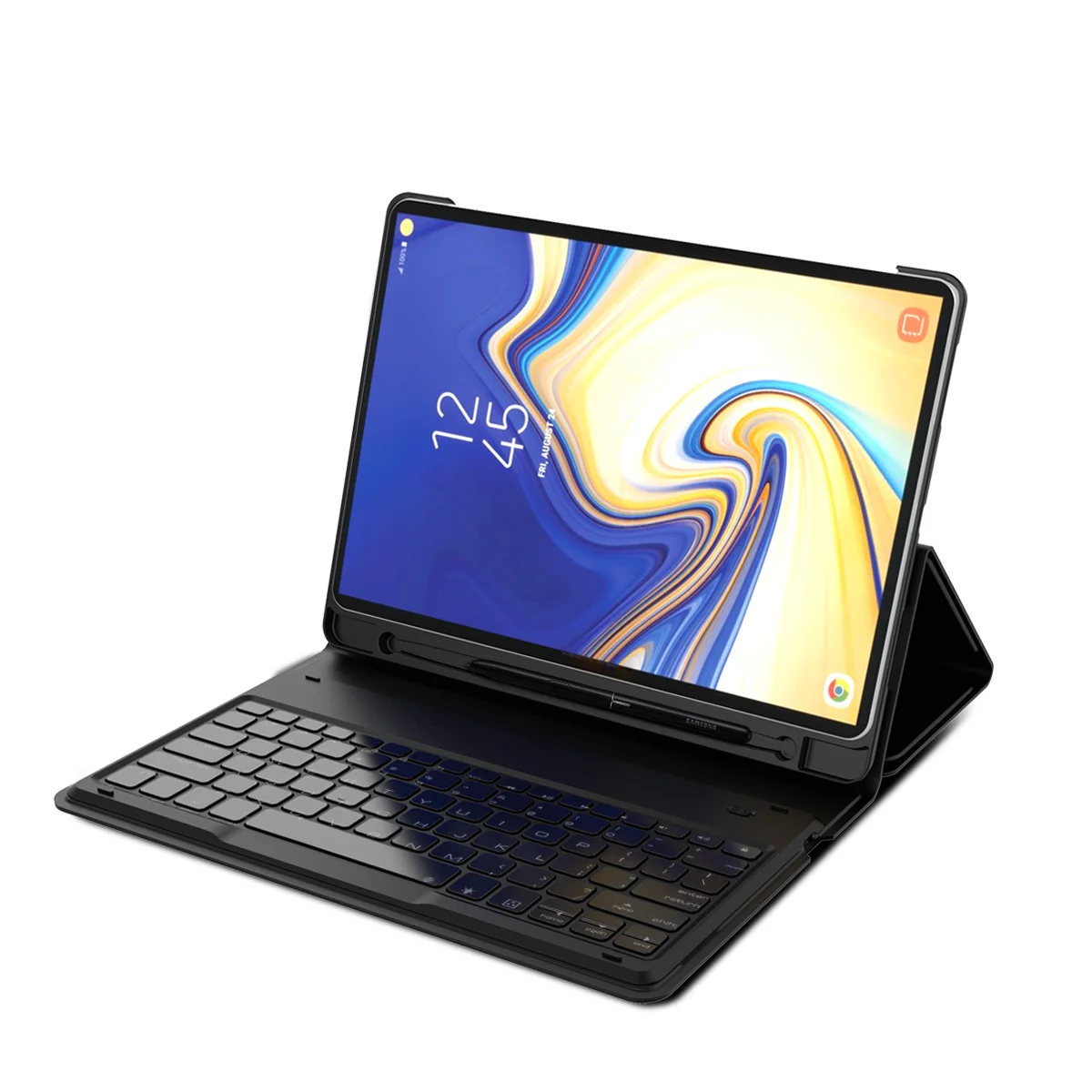 Чехол с американской клавиатурой для samsung Galaxy Tab S4, 10,5 дюймов, T830, Отделяемая Bluetooth клавиатура, кожаный раскладной чехол-подставка для планшета