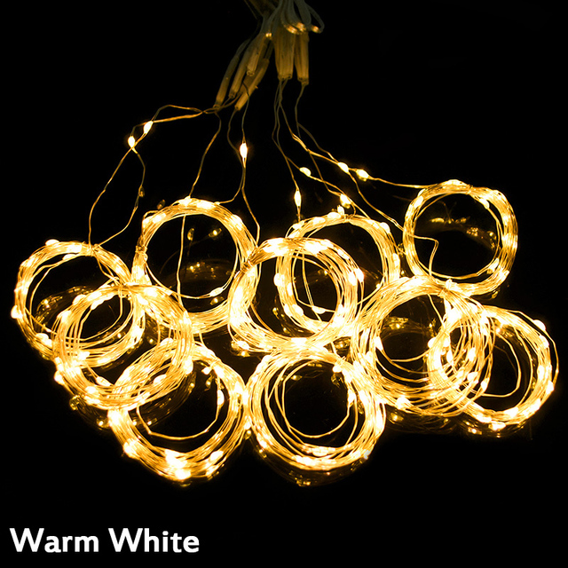 LED Curtain Garland Fairy String Lights Remote Control USB Lamp For Christmas Home Bedroom Birthday Party Wedding Decorations