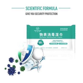 

10 Pieces/Pack Disposable Soft Portable Skin-friendly Non-woven Mild Antibacterial Disinfection Face Clean Skin Care Wet Wipes