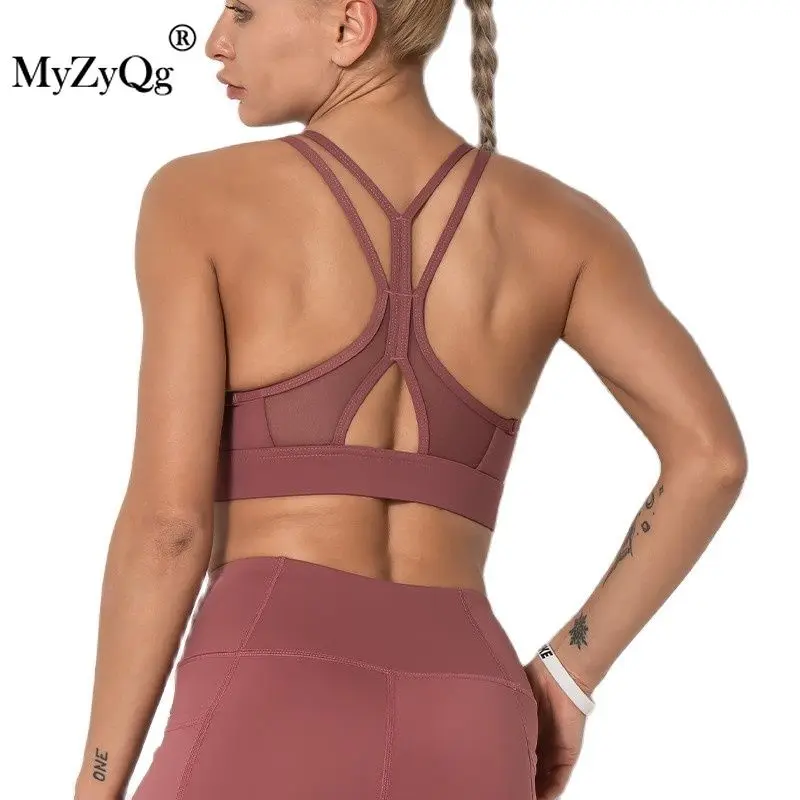 Сетчатые сетчатые женские спортивные бюстгальтеры для йоги жилет бега майка