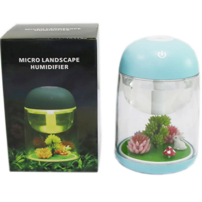 Творческий микро пейзаж увлажнитель воздуха для маленьких Офис прозрачный