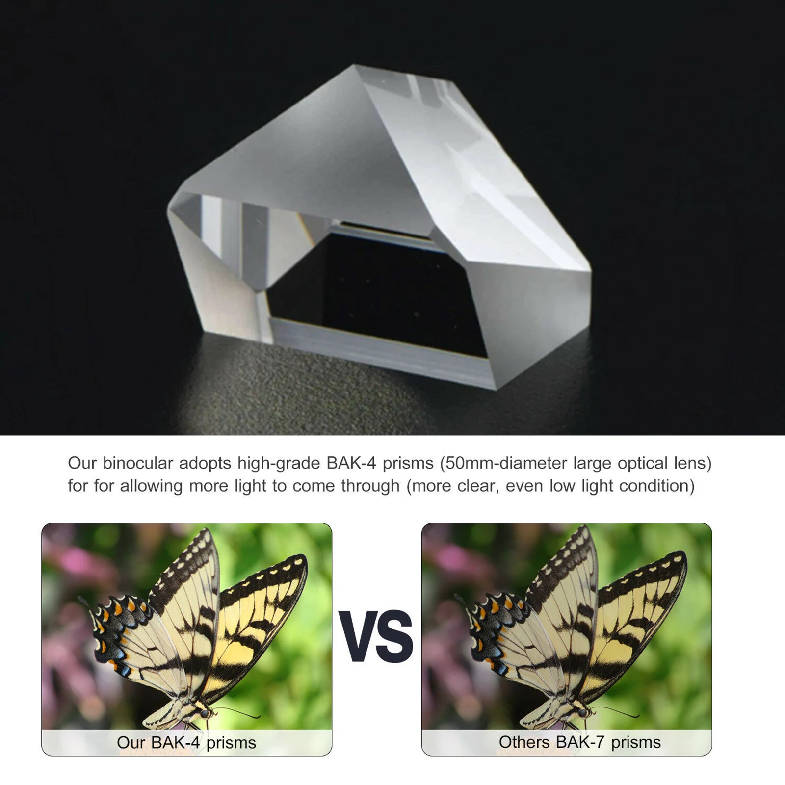 20x50 High Power Binoculars Day/Night Optics Hunting Camping Waterproof Binocular Bird Watching Sports Scope