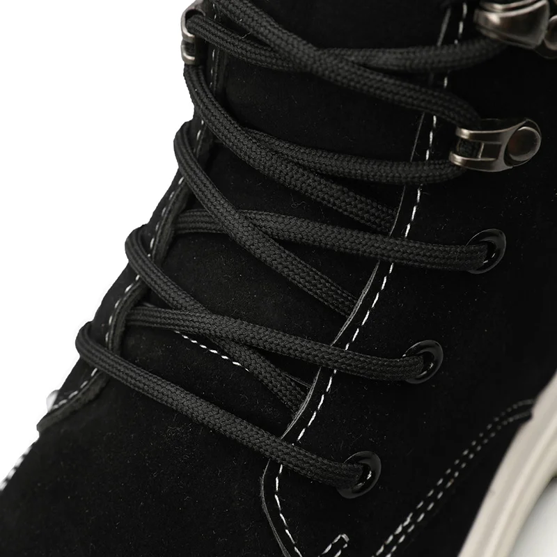 Новые модные удобные мужские ботинки Zapato повседневные зимние теплые на шнуровке