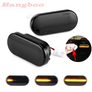 

2PCS LED Dynamic Turn Signal Light Side Fender Marker Sequential Blinker For Volkswagen VW Bora Golf 3 4 Passat 3BG Polo SB6
