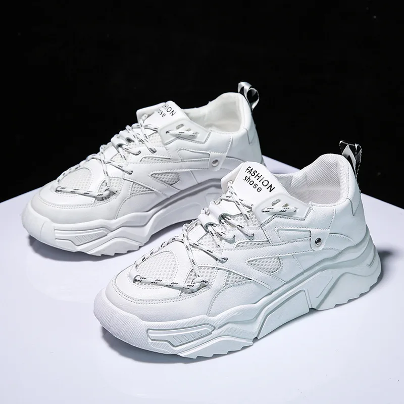 New Fathers Shoes Korean Version Leather Sports Shoes Leisure Skid-proof Mens Shoes