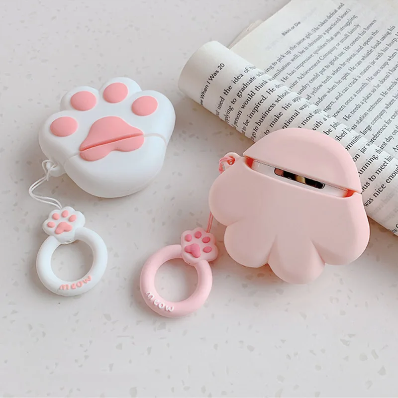 Милый чехол для наушников для Airpods, чехол Bluetooth, Забавный 3D чехол с когтями для Apple Air pods 2, защитный чехол, наушники, гарнитура